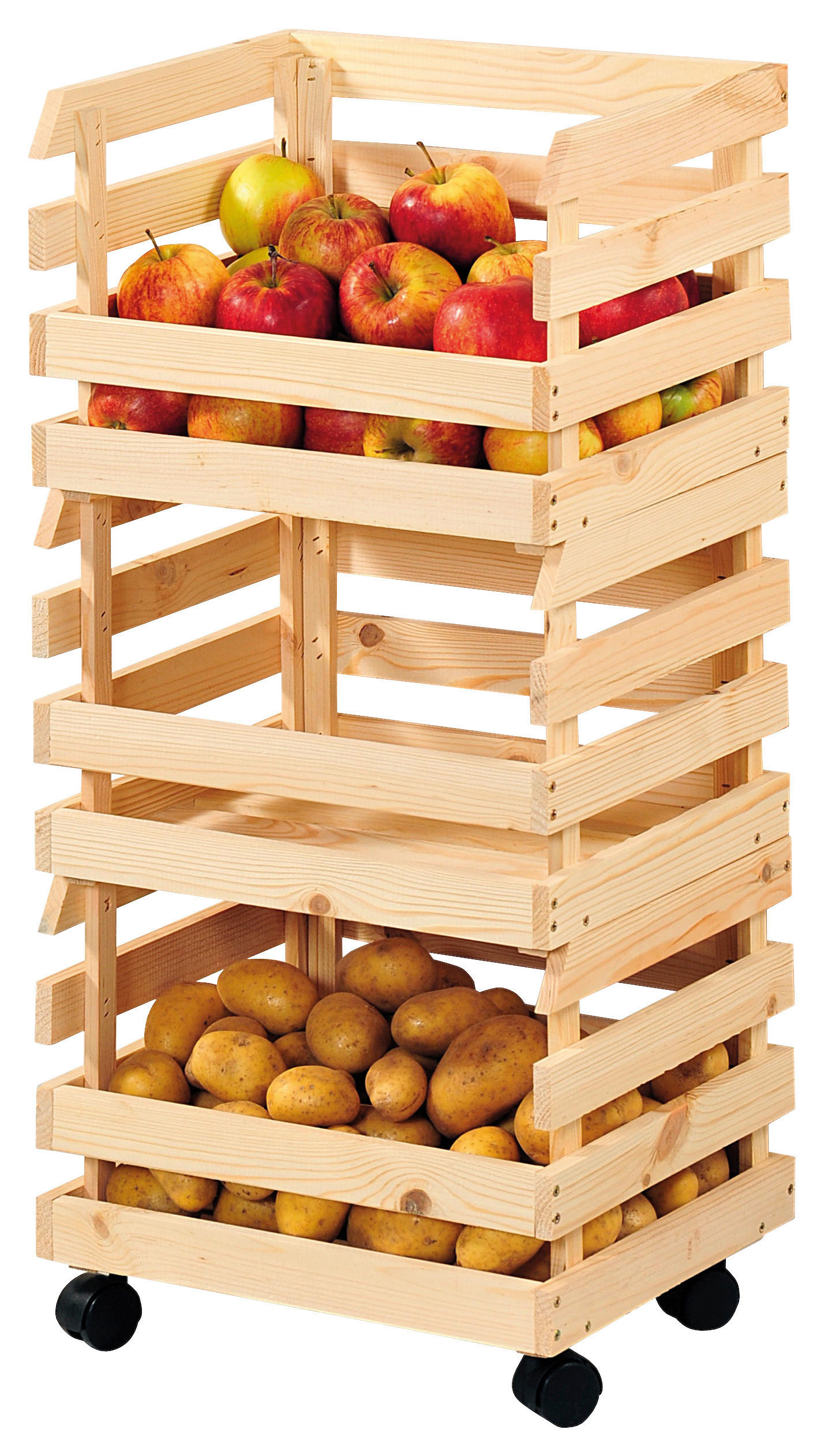 OBSTKORB   37/80/30 cm  - Naturfarben, Basics, Holz (37/80/30cm) - Kesper