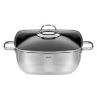 SERVIERPFANNE Elegance  - Edelstahlfarben, Basics, Metall (29,3 cm/38,2 cm/18,3 cmcm) - Rösle