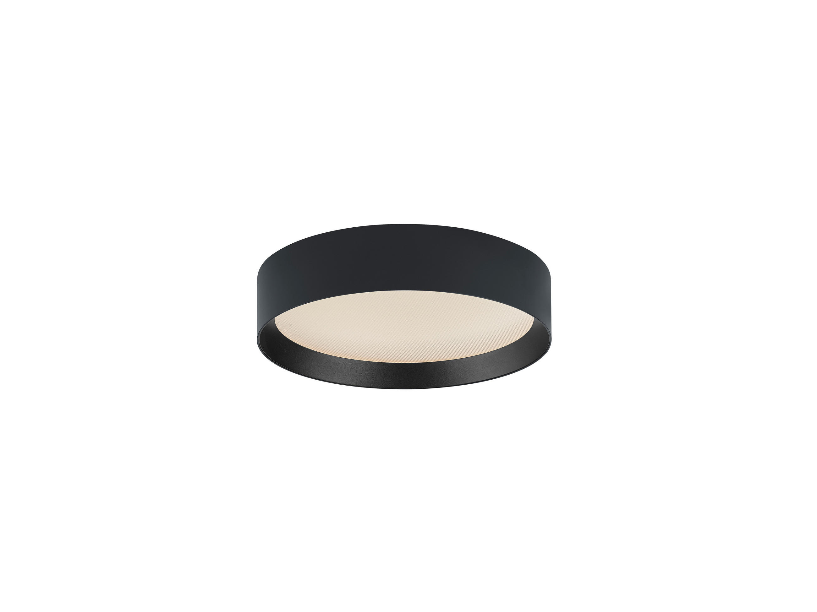 LED-DECKENLEUCHTE Enio 30/7 cm   - Schwarz, KONVENTIONELL, Metall (30/7cm) - Helestra