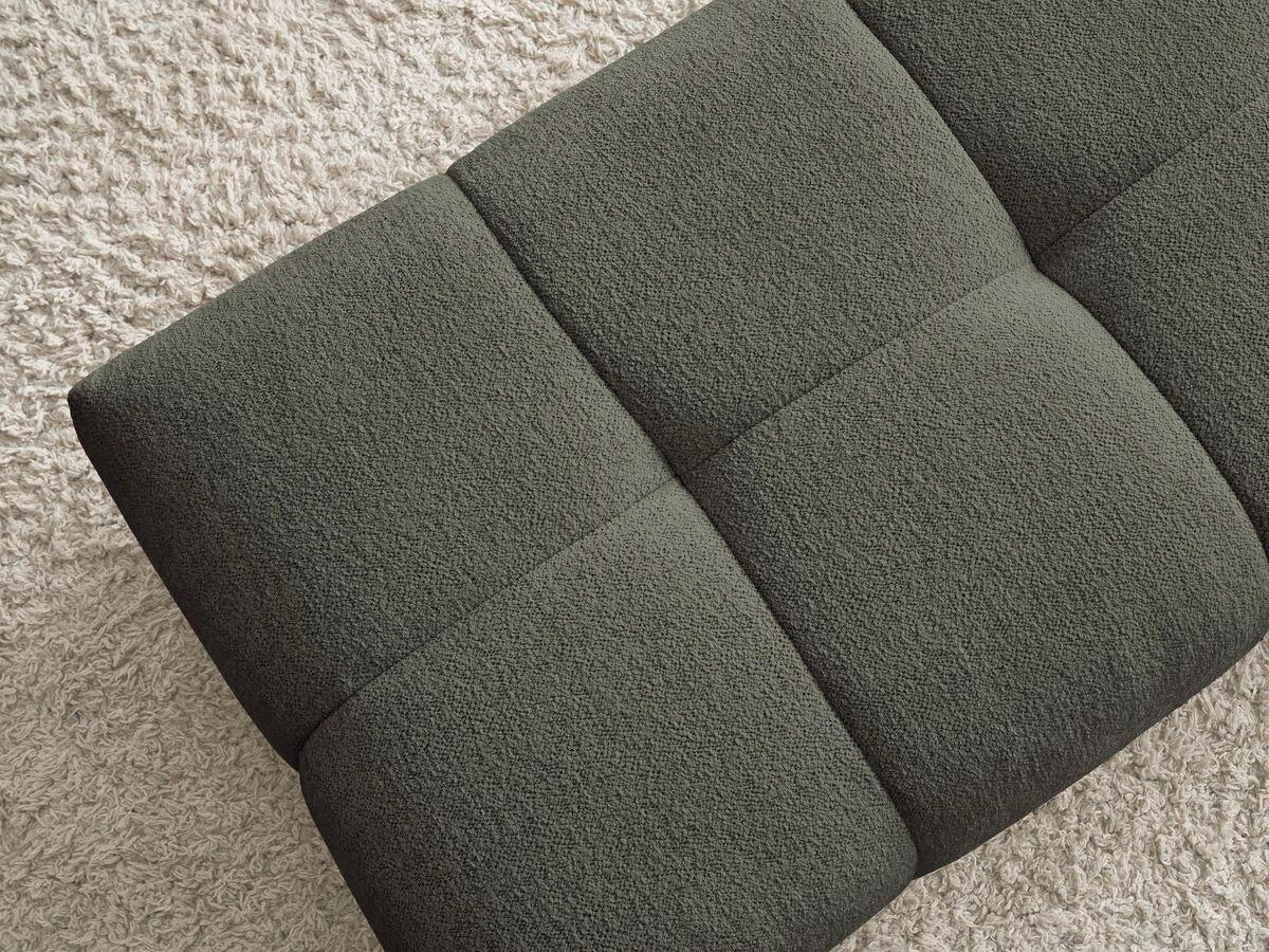 HOCKER EVEREST Flachgewebe Grün  - Schwarz/Grün, MODERN, Kunststoff/Textil (166/100/40cm)