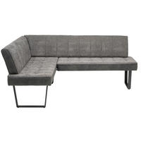 ROHOVÁ LAVICA, sivá, čierna - čierna/sivá, Konventionell, kov/textil (160/200cm) - MID.YOU