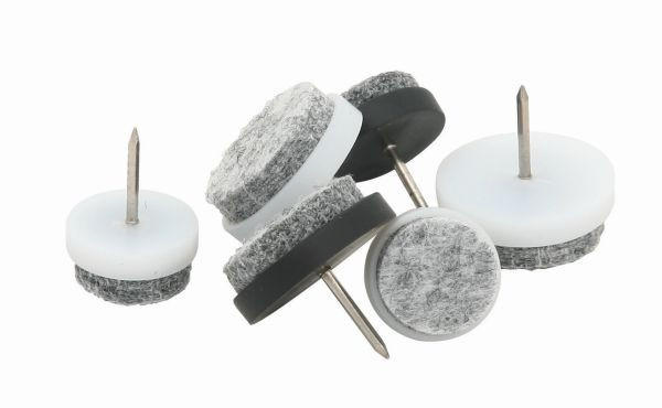 MÖBELTASSAR  per  m² - vit/aluminiumfärgad, Basics, metall/textil (2,4cm)