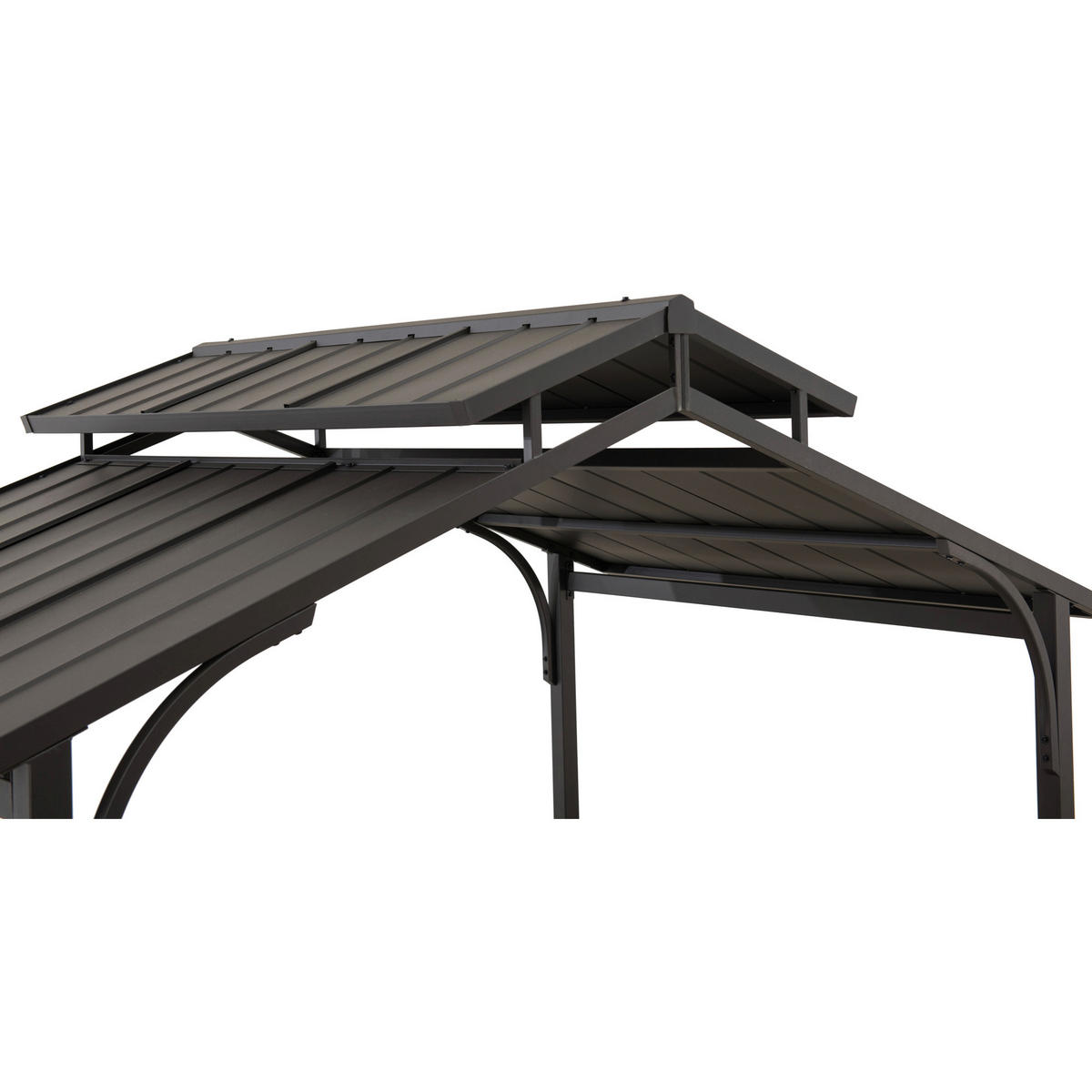 PAVILLON 244/242/152,2 cm   - Dunkelbraun, Basics, Metall (244/242/152,2cm)