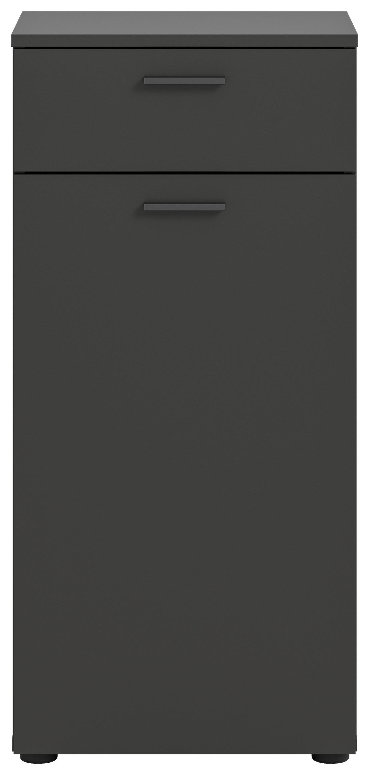 SCHUHSCHRANK 45/96/37 cm  - Schwarz/Eiche Artisan, Design, Holzwerkstoff/Kunststoff (45/96/37cm) - Xora