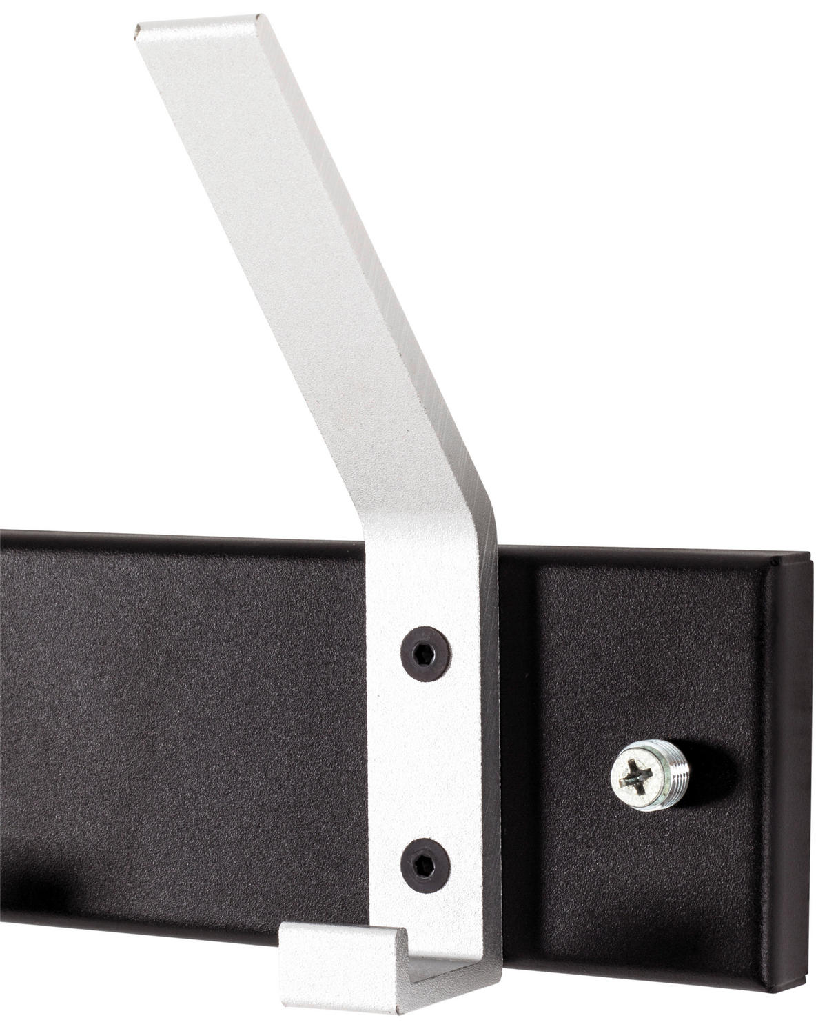 AKASZTÓLÉC - fekete/alumíniumszínű, Basics, fém (50/14/8cm) - Xora