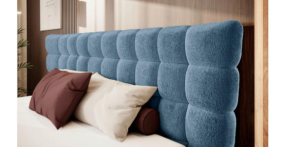 BOXSPRINGBETT 160/200 cm in Blau - Blau/Schwarz, Design, Holz/Holzwerkstoff (160/200cm) - Esposa