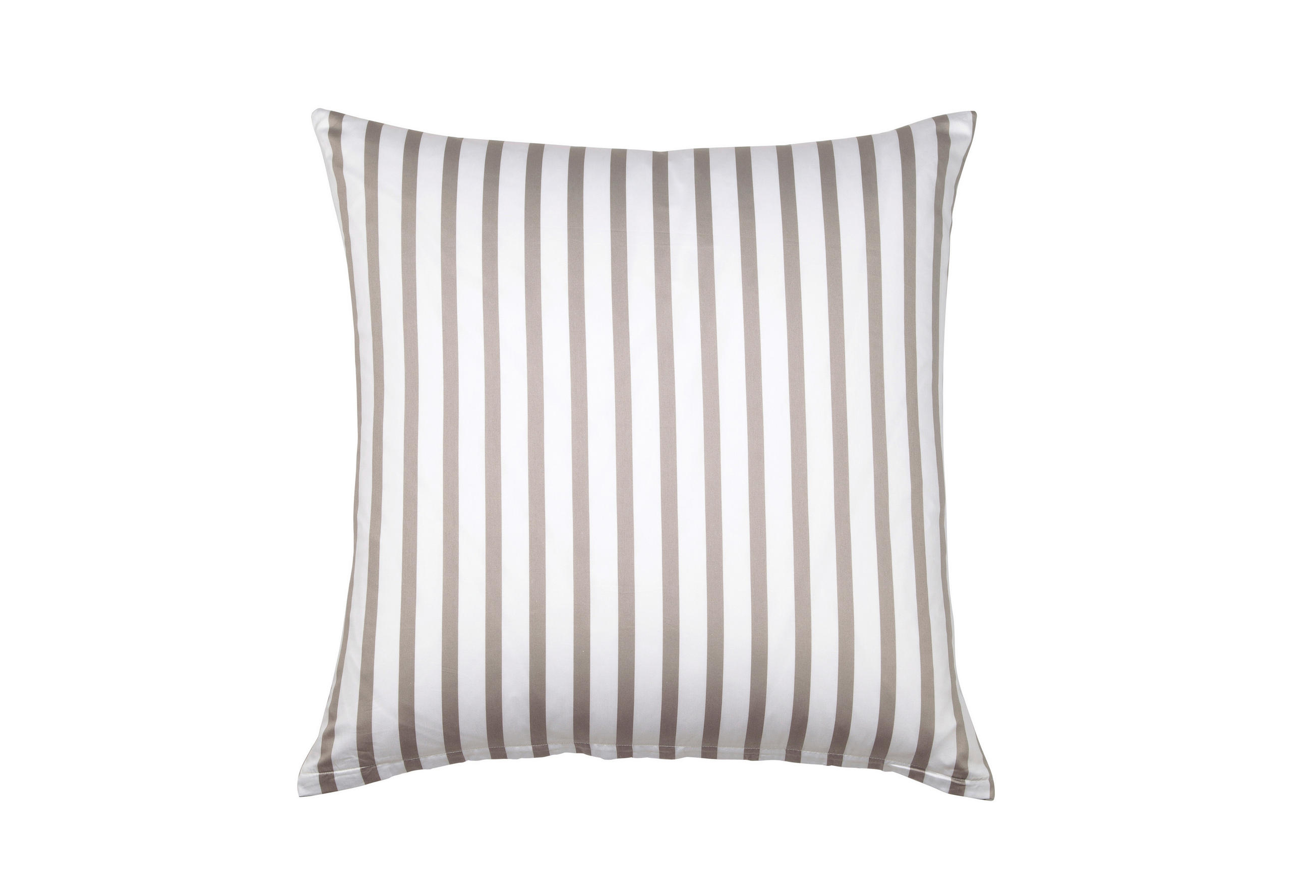 KISSENHÜLLE GENTANO 80/80 cm  - Weiß/Braun, Design, Textil (80/80cm) - Janine