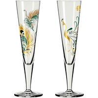 CHAMPAGNERGLAS 205 ml 2-teilig  - Transparent/Goldfarben, Trend, Glas (7.2/24.0cm) - Ritzenhoff