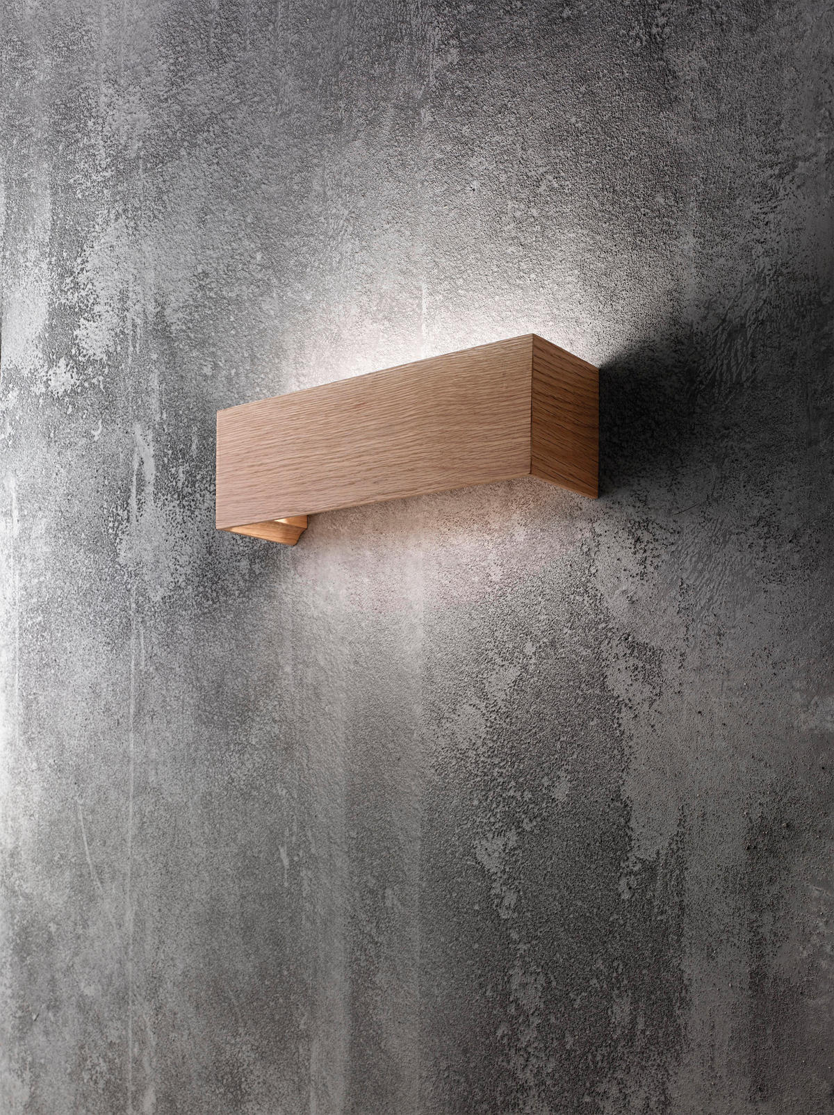 LED-WANDLEUCHTE 38/12/12 cm   - Weiß, Design, Holz/Metall (38/12/12cm) - Fabas Luce