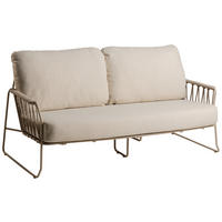 LOUNGESOFA  - Champagner/Weiß, MODERN, Textil/Metall (180/83/60cm) - Tierra Outdoor