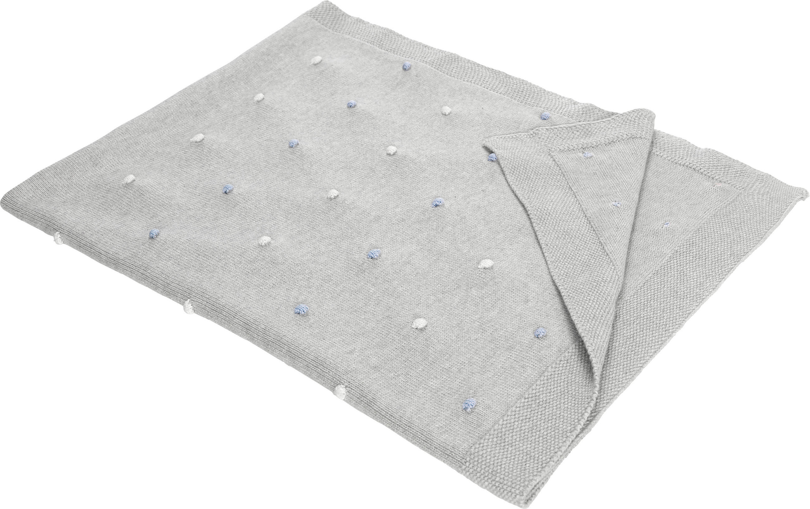HEBKÁ DEKA - modrá/sivá, Basics, textil (80/100cm) - Patinio