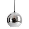 HÄNGELEUCHTE 25/125 cm   - Silberfarben/Schwarz, Design, Glas/Kunststoff (25/125cm) - Näve