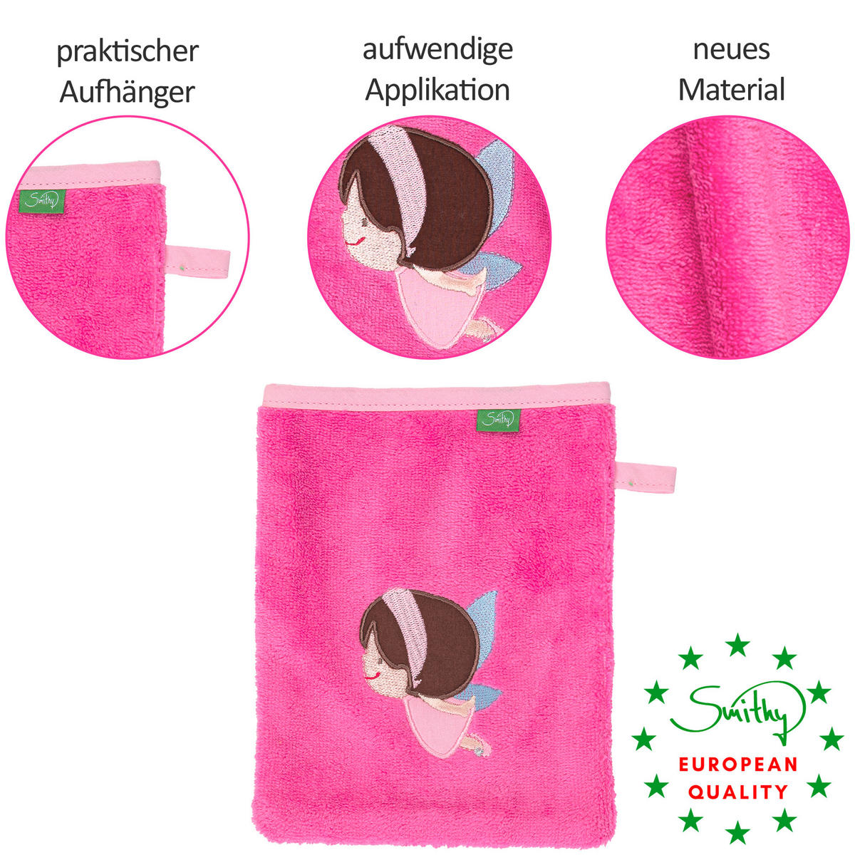 FROTTIERSET ELFE Pink  - Pink, Basics, Textil