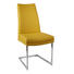 SCHWINGSTUHL Echtleder Chromfarben, Dunkelgelb - Chromfarben/Dunkelgelb, Design, Leder/Metall (48/98/53cm) - Valdera SCHWINGSTUHL Echtleder Chromfarben, Dunkelgelb - Chromfarben/Dunkelgelb, Design, Leder/Metall (48/98/53cm) - Valdera