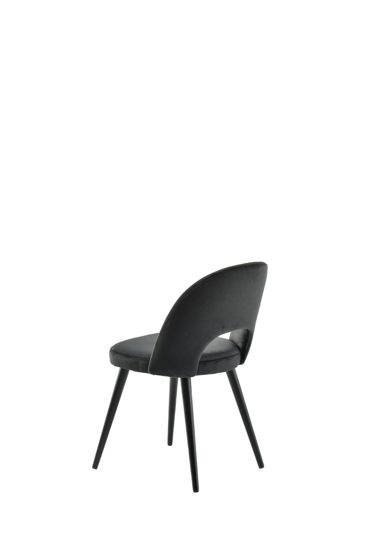 STOLICA  crna       - crna, Moderno, drvo/tekstil (49/83/60cm)