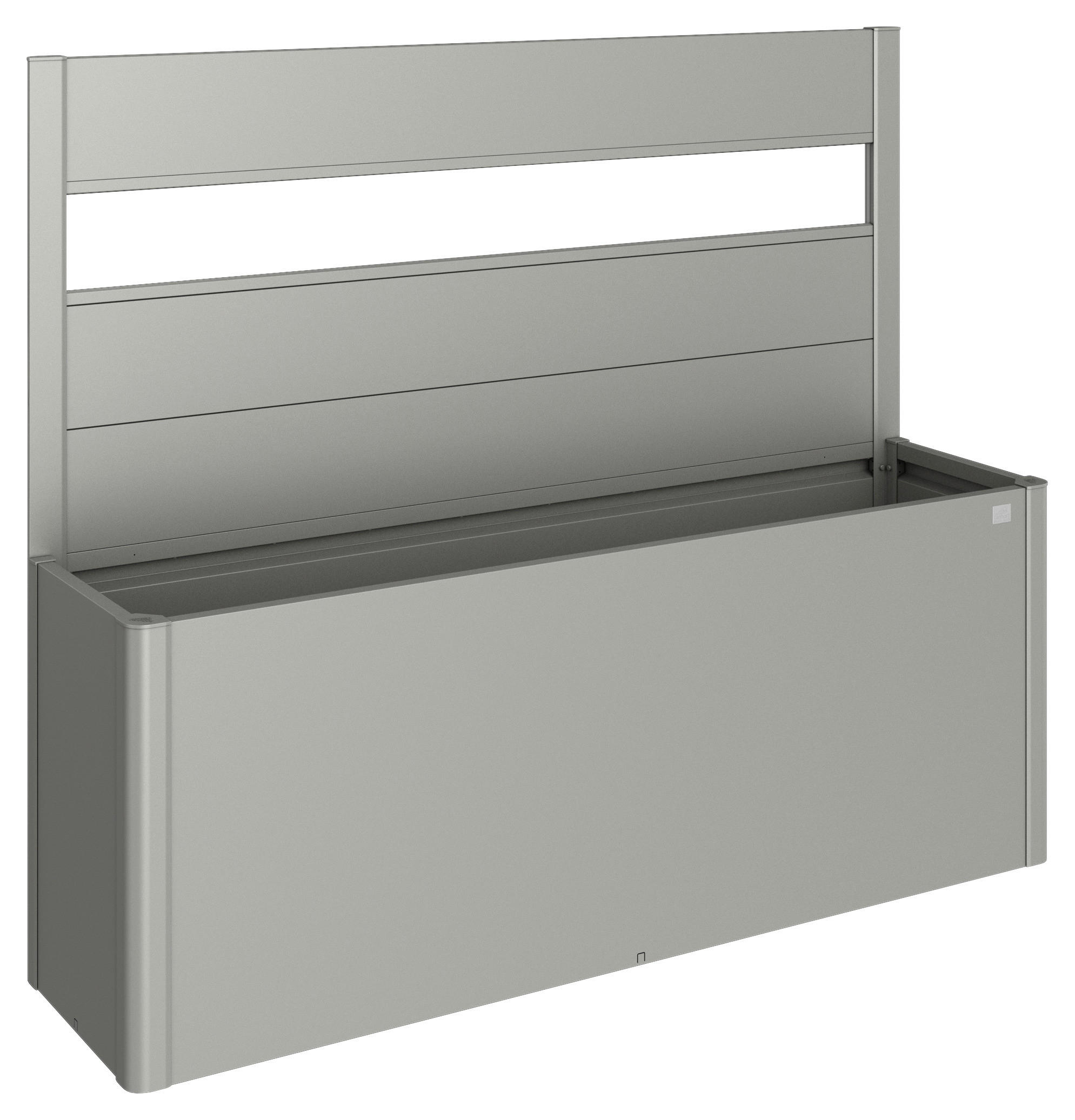SICHTSCHUTZ ohne Hochbeet  - Grau, Basics, Kunststoff/Metall (201/91/4cm) - Biohort