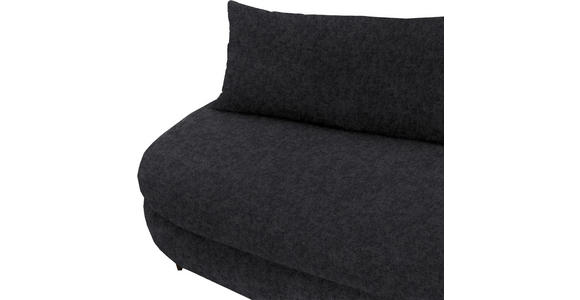 SCHLAFSOFA in Velours Dunkelgrau - Dunkelgrau/Schwarz, Design, Holz/Textil (213/89/105cm) - Novel