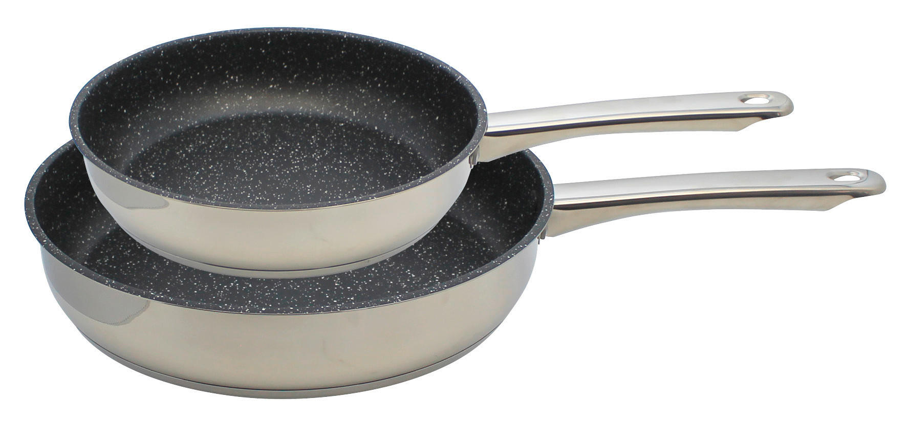 PFANNENSET Space Edelstahl 2-teilig  - Edelstahlfarben, Basics, Metall - ELO