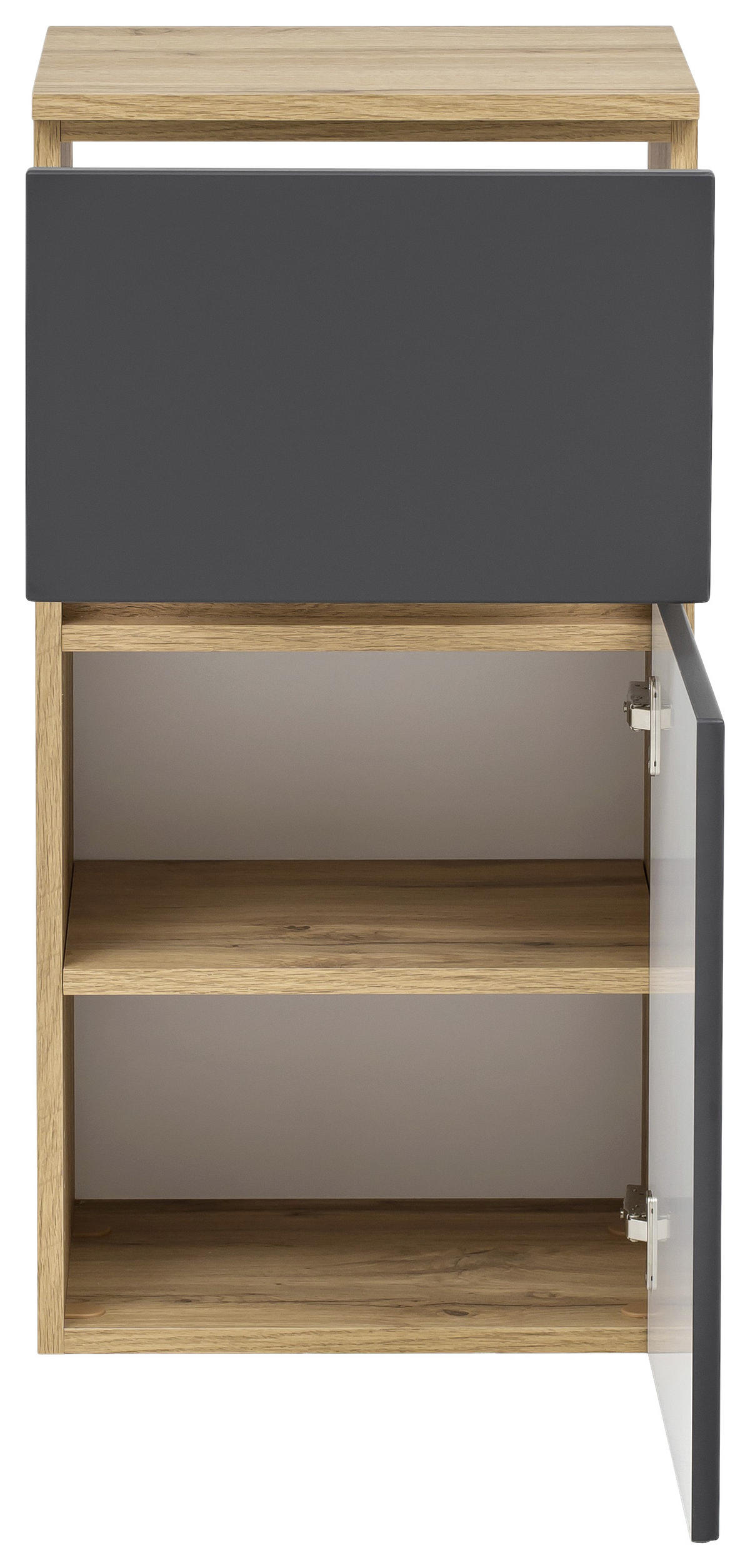 UNTERSCHRANK in   - Eichefarben/Silberfarben, Konventionell, Holzwerkstoff (40/79/35cm) - Held