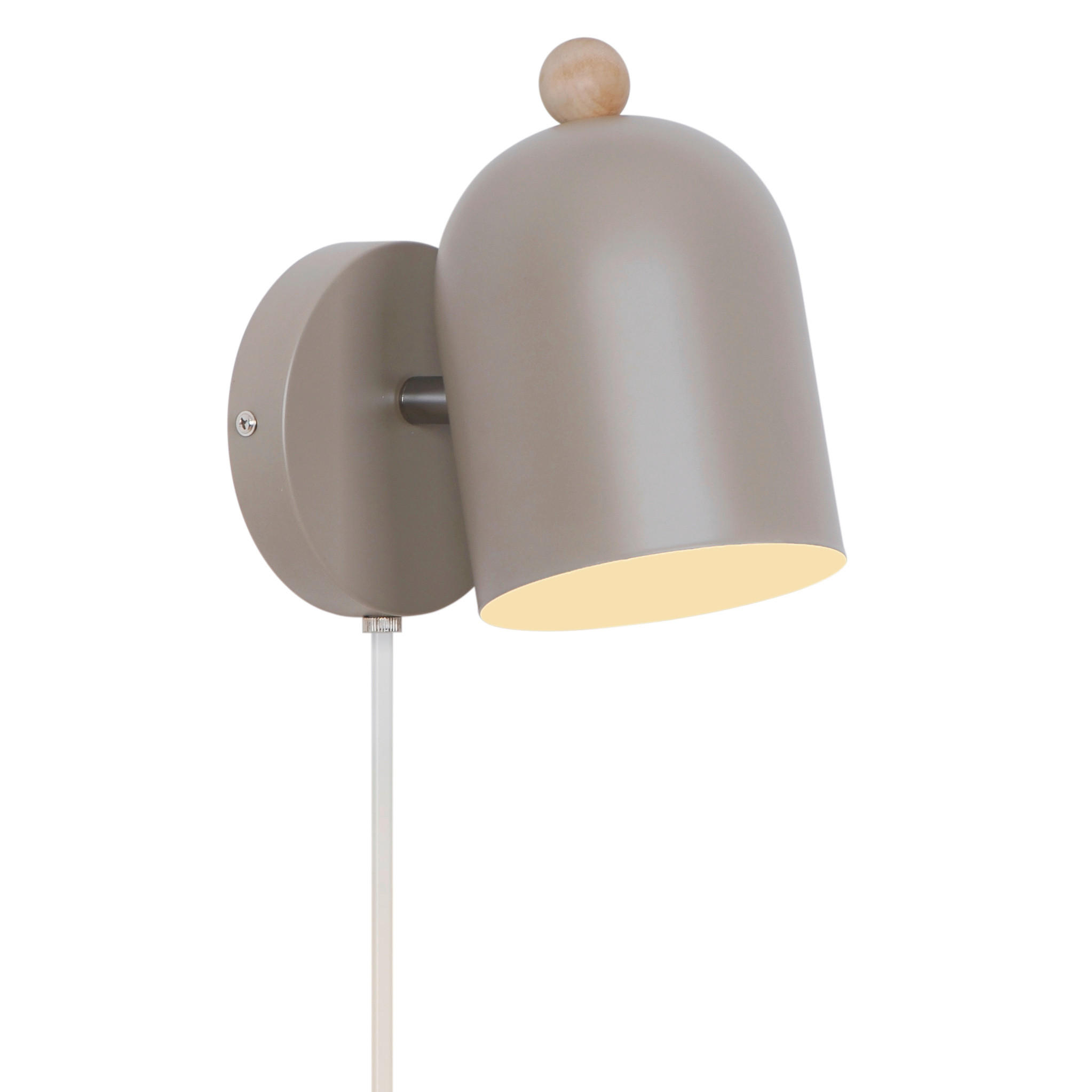 WANDLEUCHTE Gaston 19.5/11.5/19.5 cm  - Hellbraun, Design, Metall (19.5/11.5/19.5cm) - Nordlux