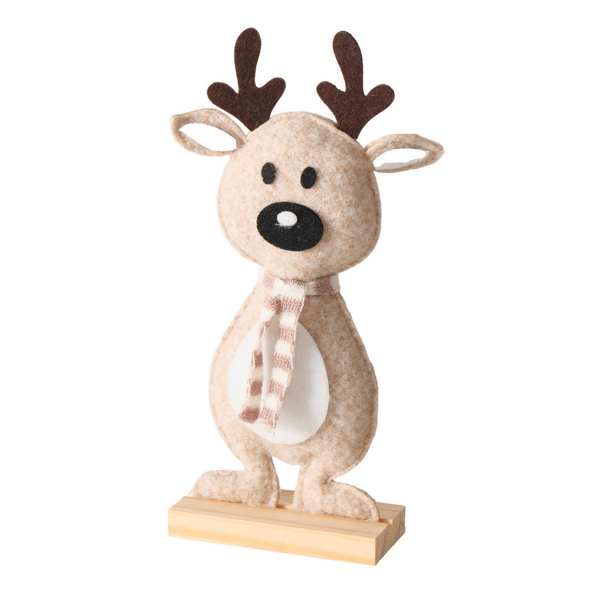 DEKOFIGUR KIND - Braun, Basics, Holz/Textil (13,5/5/28cm)