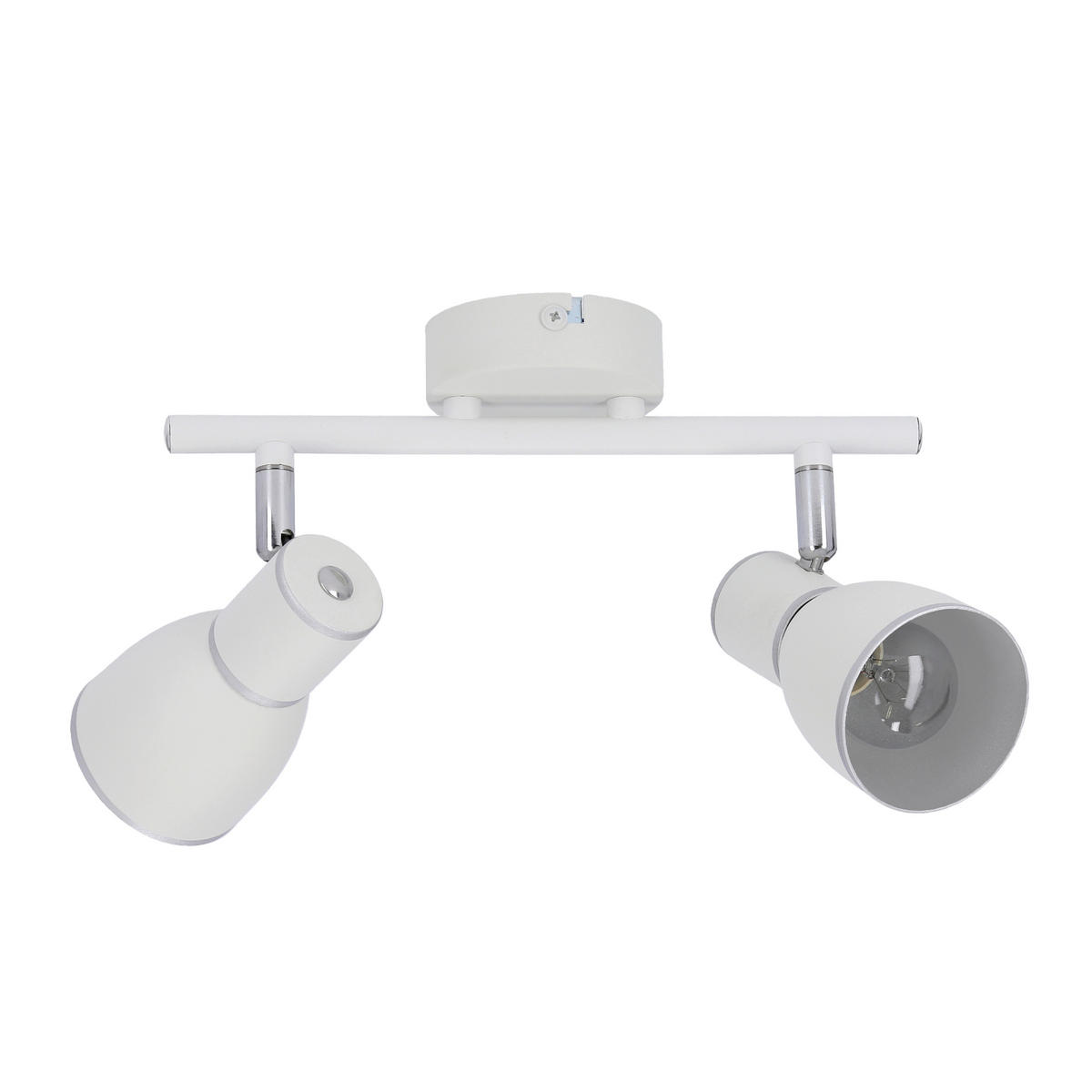 TAKLAMPA Fido 35/8/16 cm  - vit/kromfärg, Klassisk, metall (35/8/16cm)