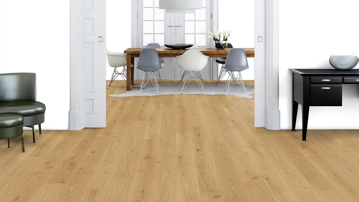 LANDHAUSDIELE, Eiche Pure Pflegefrei Diele  per  m² - Design, Holz (180/17,5/1,1cm) - Weitzer Parkett