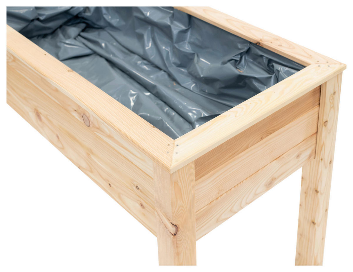 VYVÝŠENÝ ZÁHON   - barvy modřínu, Basics, dřevo (120/75/65cm)
