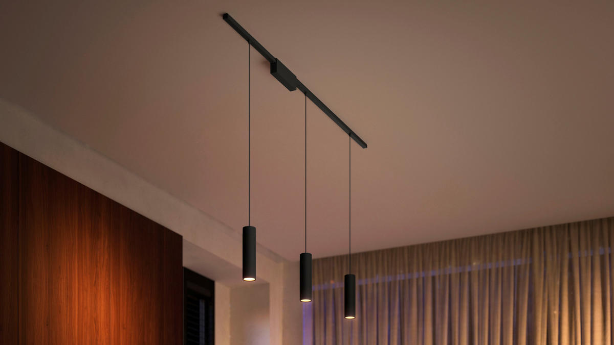 SCHIENENSYSTEM Perifo 171,5/28,8/2,6 cm   - Schwarz, Basics, Metall (171,5/28,8/2,6cm) - Philips HUE
