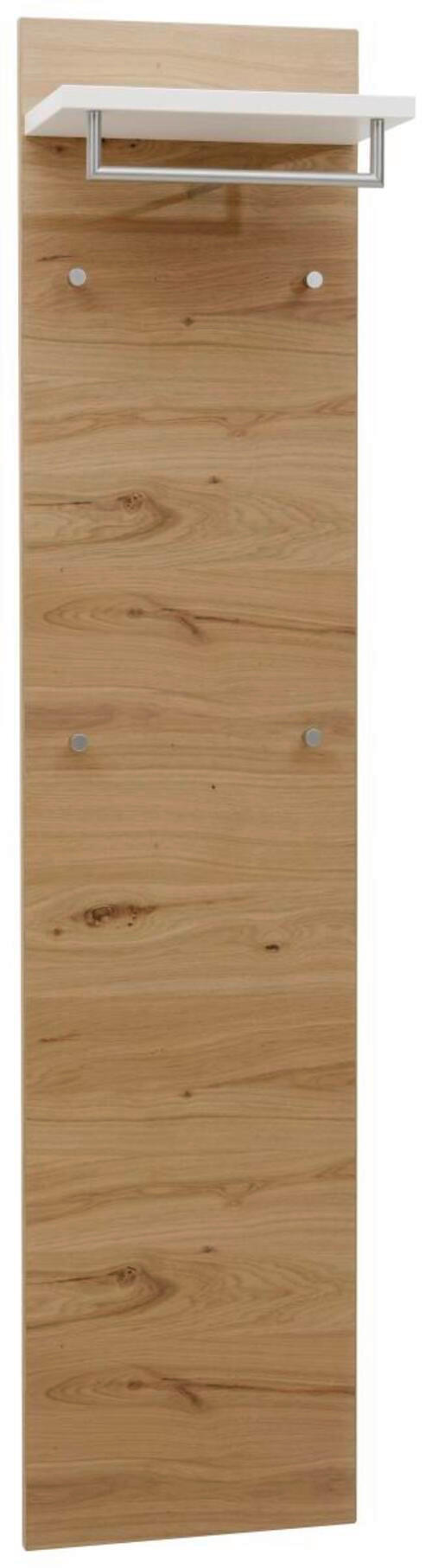 GARDEROBENPANEEL  in 42/183/27 cm  - Eichefarben/Weiß, Design, Holz/Holzwerkstoff (42/183/27cm) - Dieter Knoll