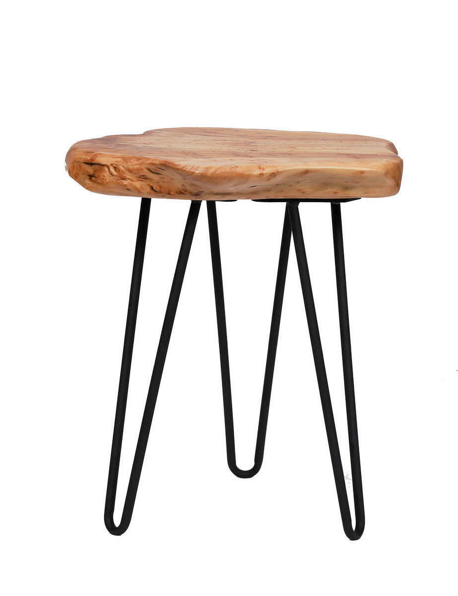 BEISTELLTISCH in Holz, Metall 30/30/40 cm  - Naturfarben, Design, Holz/Metall (30/30/40cm) - Kayoom