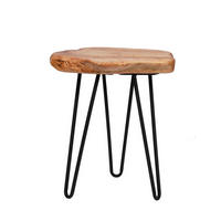 BEISTELLTISCH in Holz, Metall 30/30/40 cm  - Naturfarben, Design, Holz/Metall (30/30/40cm) - Kayoom