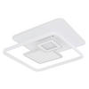 LED-DECKENLEUCHTE RODERICK 50,3/50,3/6 cm   - Opal/Weiß, KONVENTIONELL, Kunststoff/Metall (50,3/50,3/6cm) - Globo