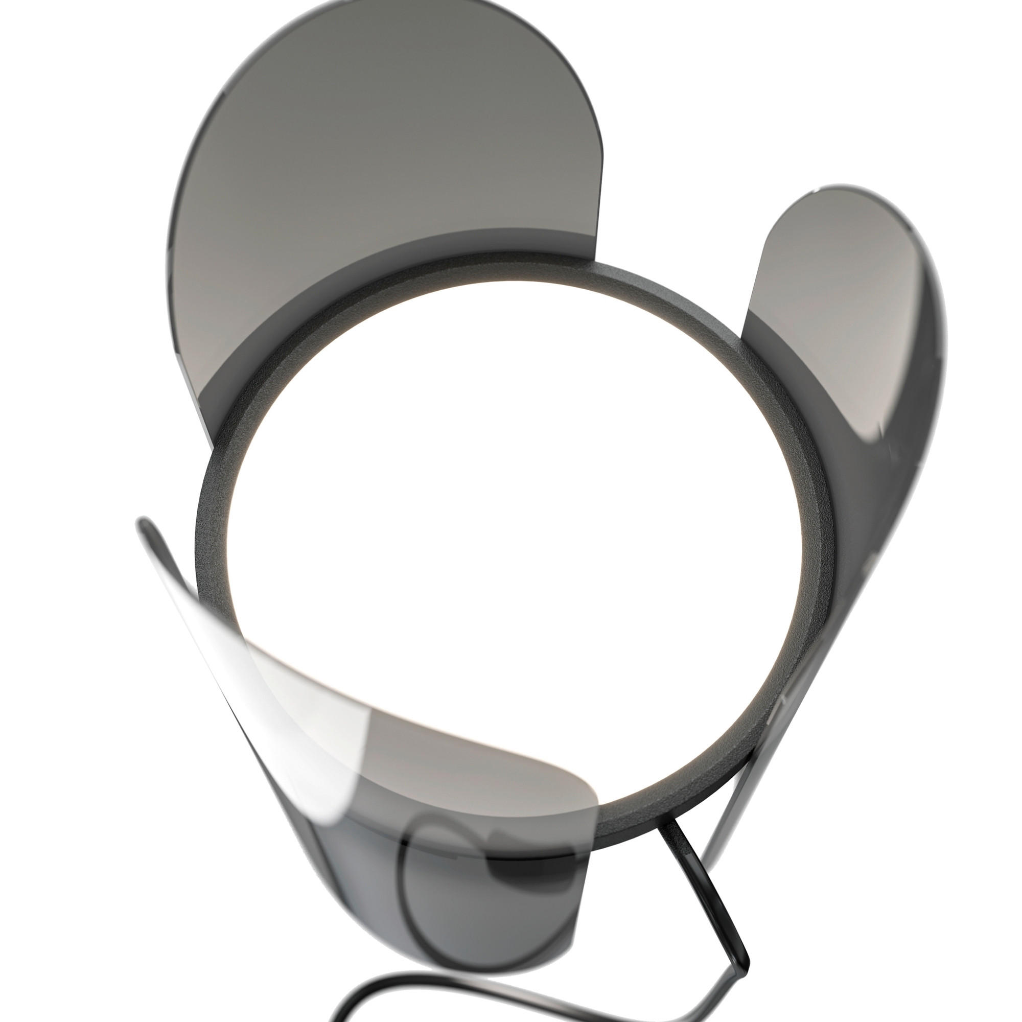 TISCHLEUCHTE Modern 15/30/15 cm  - Transparent/Schwarz, Trend, Kunststoff/Metall (15/30/15cm) - MAYTONI