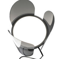 TISCHLEUCHTE Modern 15/30/15 cm  - Transparent/Schwarz, Trend, Kunststoff/Metall (15/30/15cm) - MAYTONI
