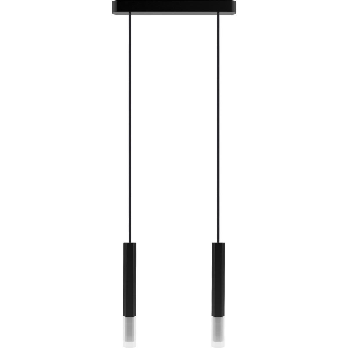 HÄNGELEUCHTE 37/3,4/150 cm  - Schwarz, Design, Glas/Holz (37/3,4/150cm)