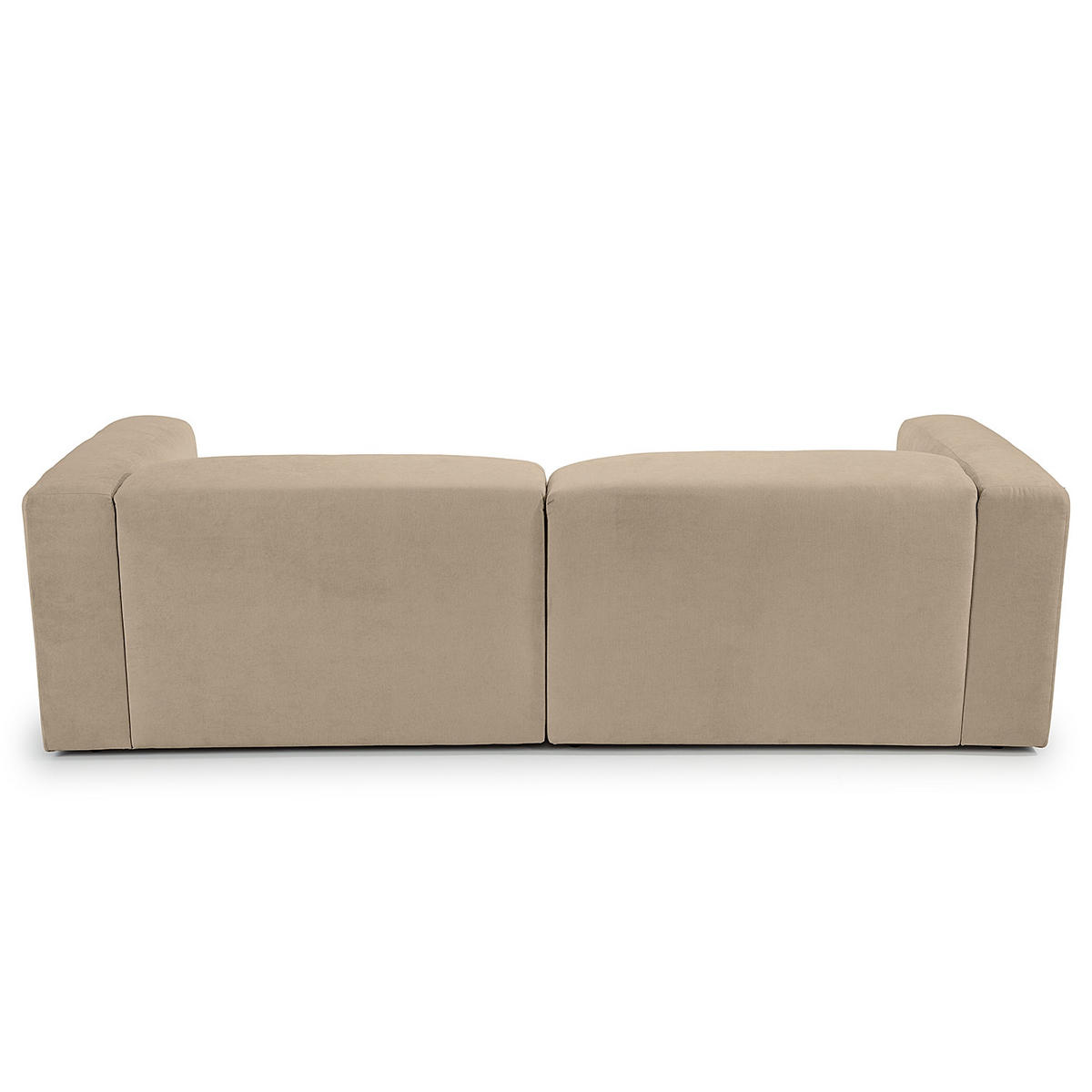 ECKSOFA in Struktur Taupe  - Taupe, Modern, Textil (255/72/160cm) - Trendmanufaktur