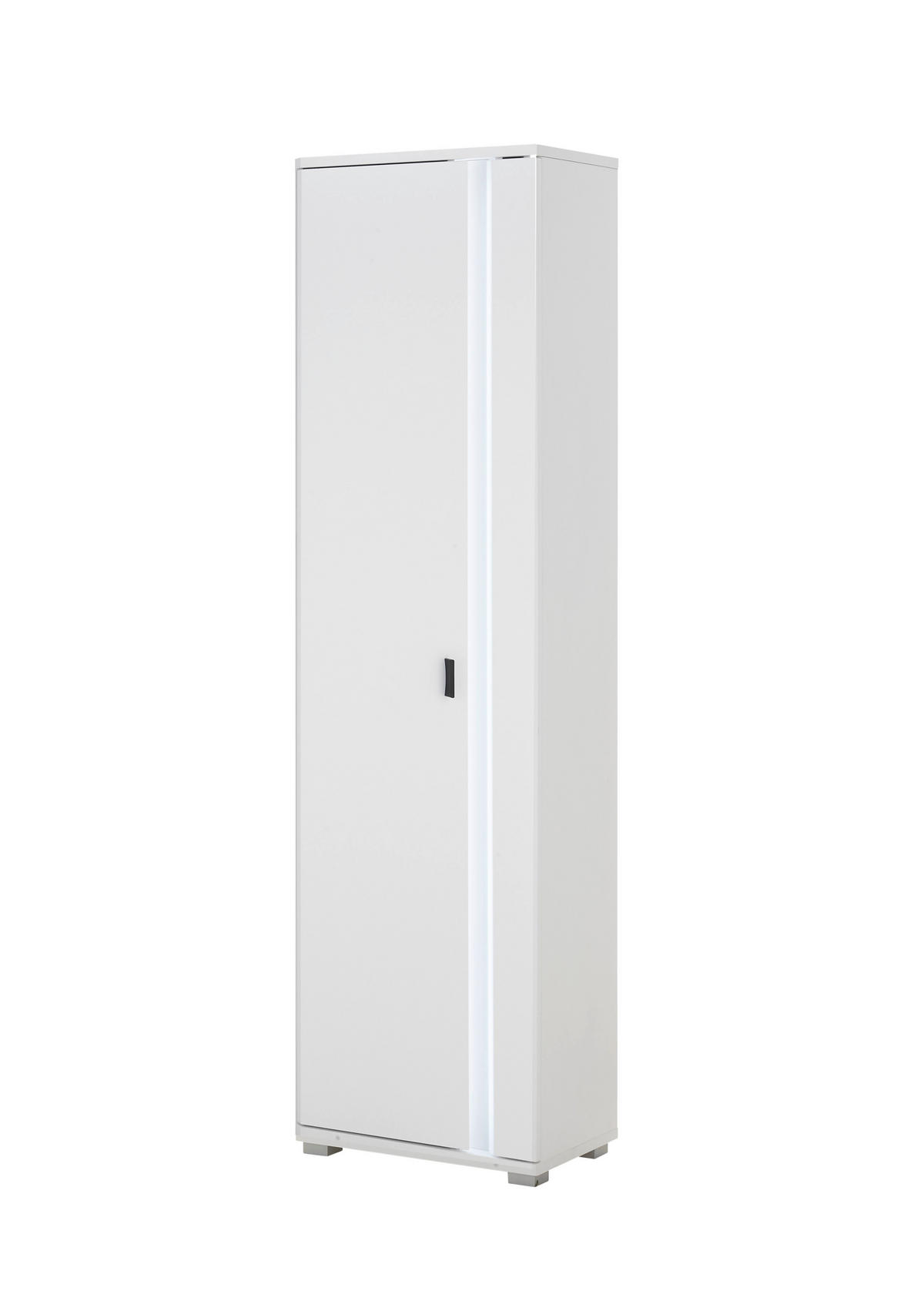 HIGHBOARD  in 55/200/35 cm  - Silberfarben/Weiß, Design, Holzwerkstoff/Kunststoff (55/200/35cm) - MID.YOU