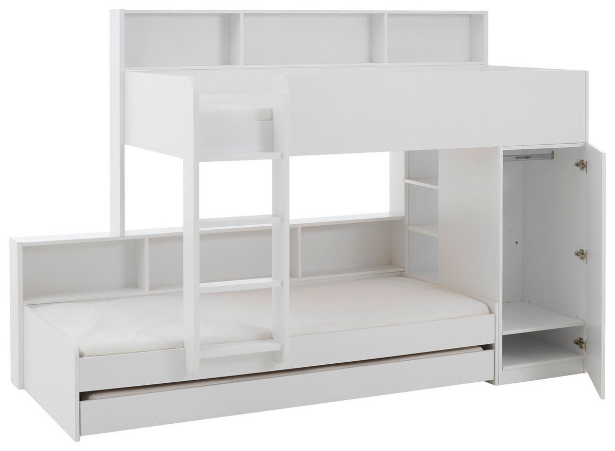 PALANDA 90/200 cm,  - bílá/hnědá, Design, kompozitní dřevo (90/200cm) - Xora