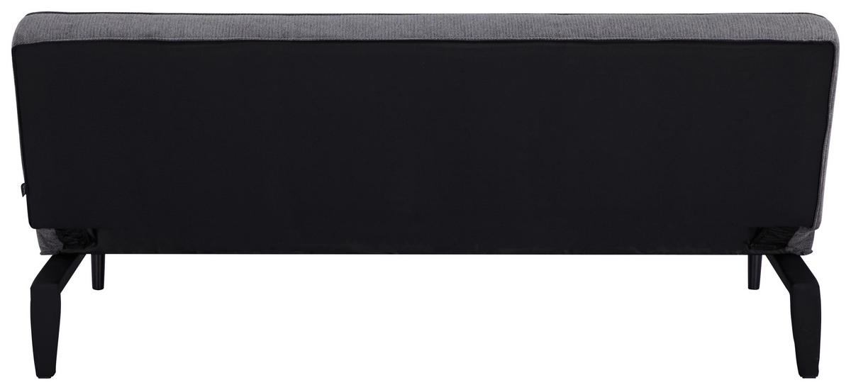 SCHLAFSOFA Webstoff Grau  - Schwarz/Grau, Design, Holz/Textil (179/77/93,5cm) - Ti'me