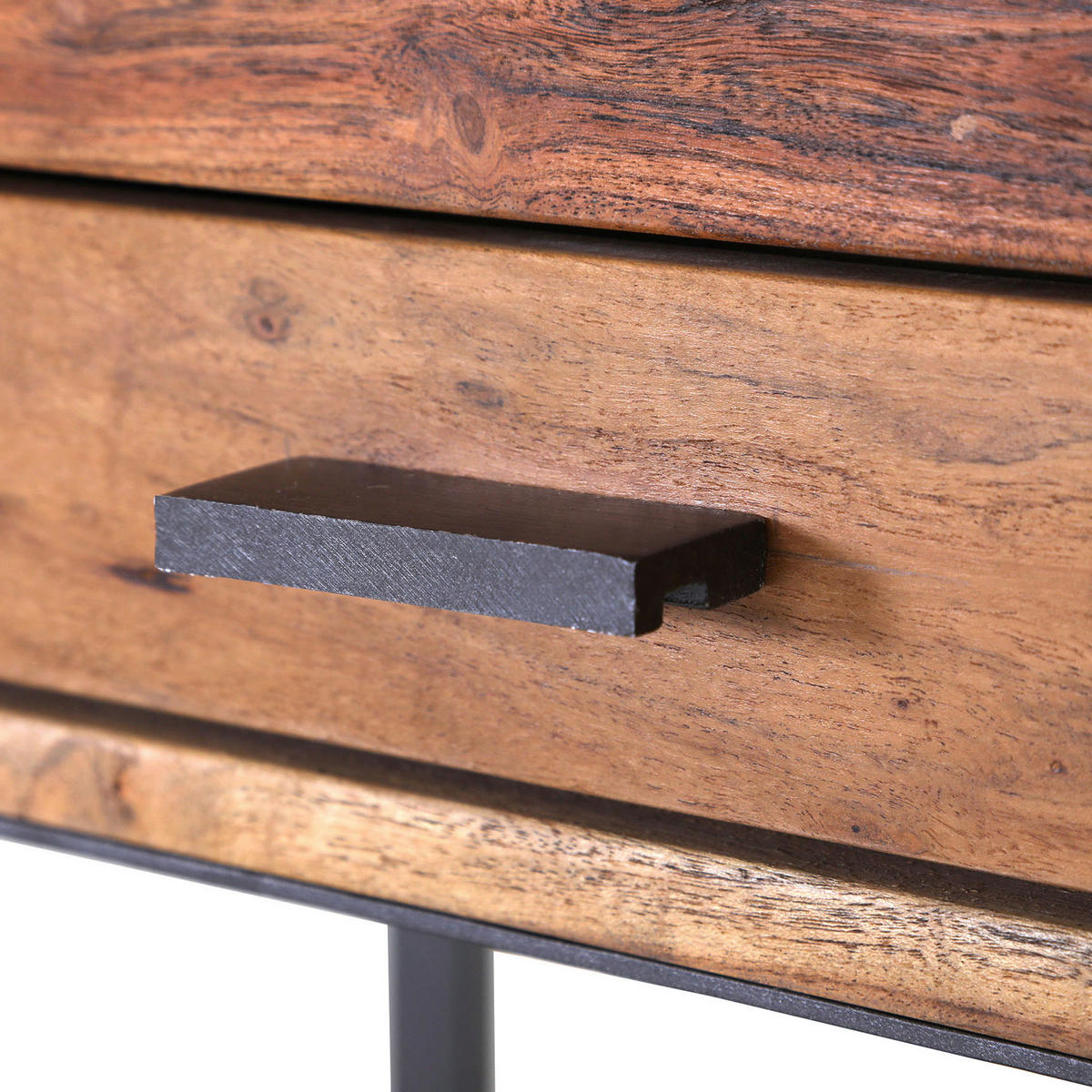 GARDEROBE  in 145/150/48 cm  - Anthrazit/Akaziefarben, Design, Holz/Metall (145/150/48cm)