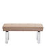 HOCKERBANK in Metall, Leder Schlammfarben - Schlammfarben/Alufarben, Design, Leder/Metall (113/51/48cm) - Moderano HOCKERBANK in Metall, Leder Schlammfarben - Schlammfarben/Alufarben, Design, Leder/Metall (113/51/48cm) - Moderano