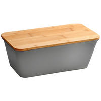 POSODA ZA KRUH     36/21.5/17 cm         - siva, Basics, umetna masa/les (36/21.5/17cm) - Kesper