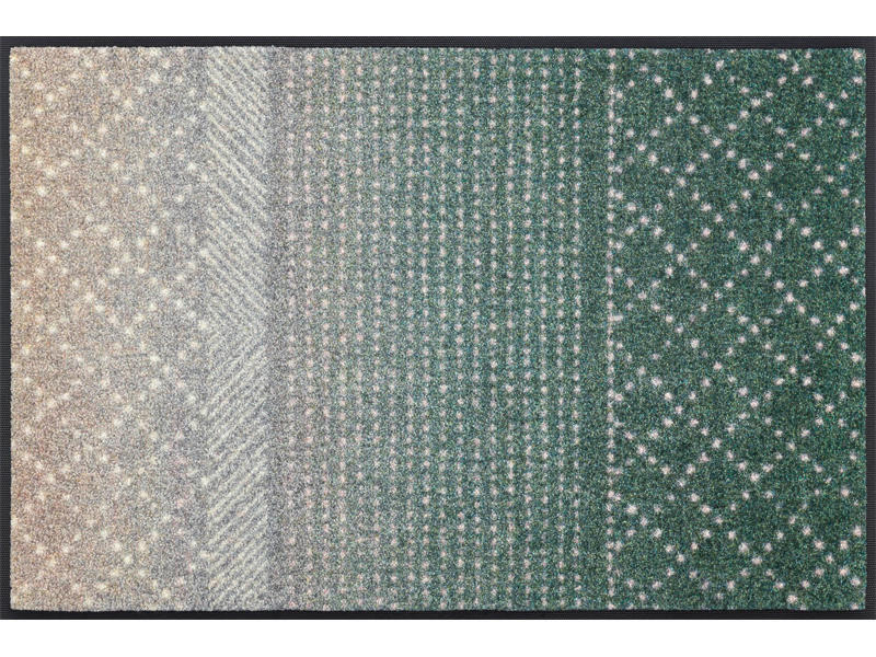 FUßMATTE 50/75 cm Green Desert  - Beige/Grau, Design, Kunststoff/Textil (50/75cm) - wash+dry