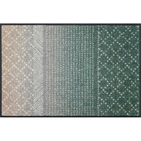 DVEŘNÍ ROHOŽKA, 50/75 cm, šedá, zelená, béžová - šedá/zelená, Design, textil/plast (50/75cm) - Esposa