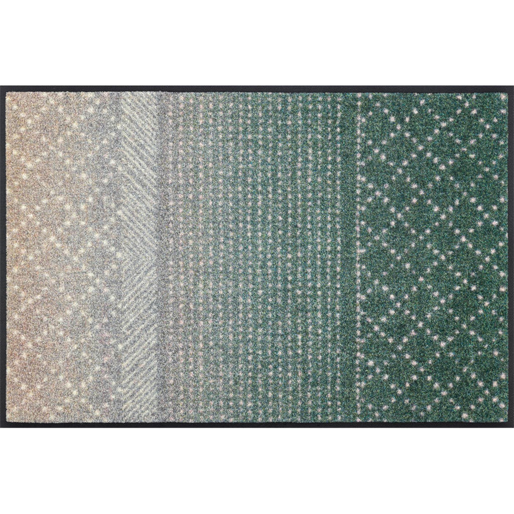 Esposa DVEŘNÍ ROHOŽKA, 50/75 cm, šedá, zelená, béžová