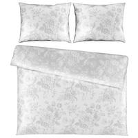 OBOJESTRANSKA POSTELJNINA RANA 200/200 cm saten siva, bela  - siva/bela, Konvencionalno, tekstil (200/200cm) - Esposa