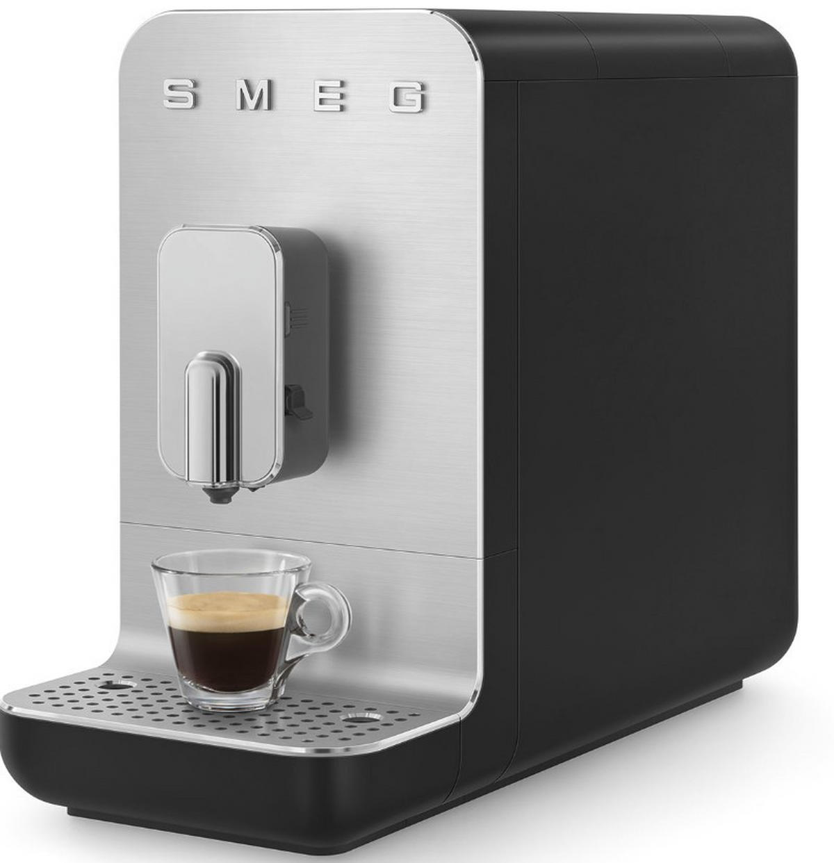 KAFFEEVOLLAUTOMAT Collezione  - Silberfarben/Schwarz, Basics, Kunststoff/Metall (18,0/33,6/43,3cm) - SMEG