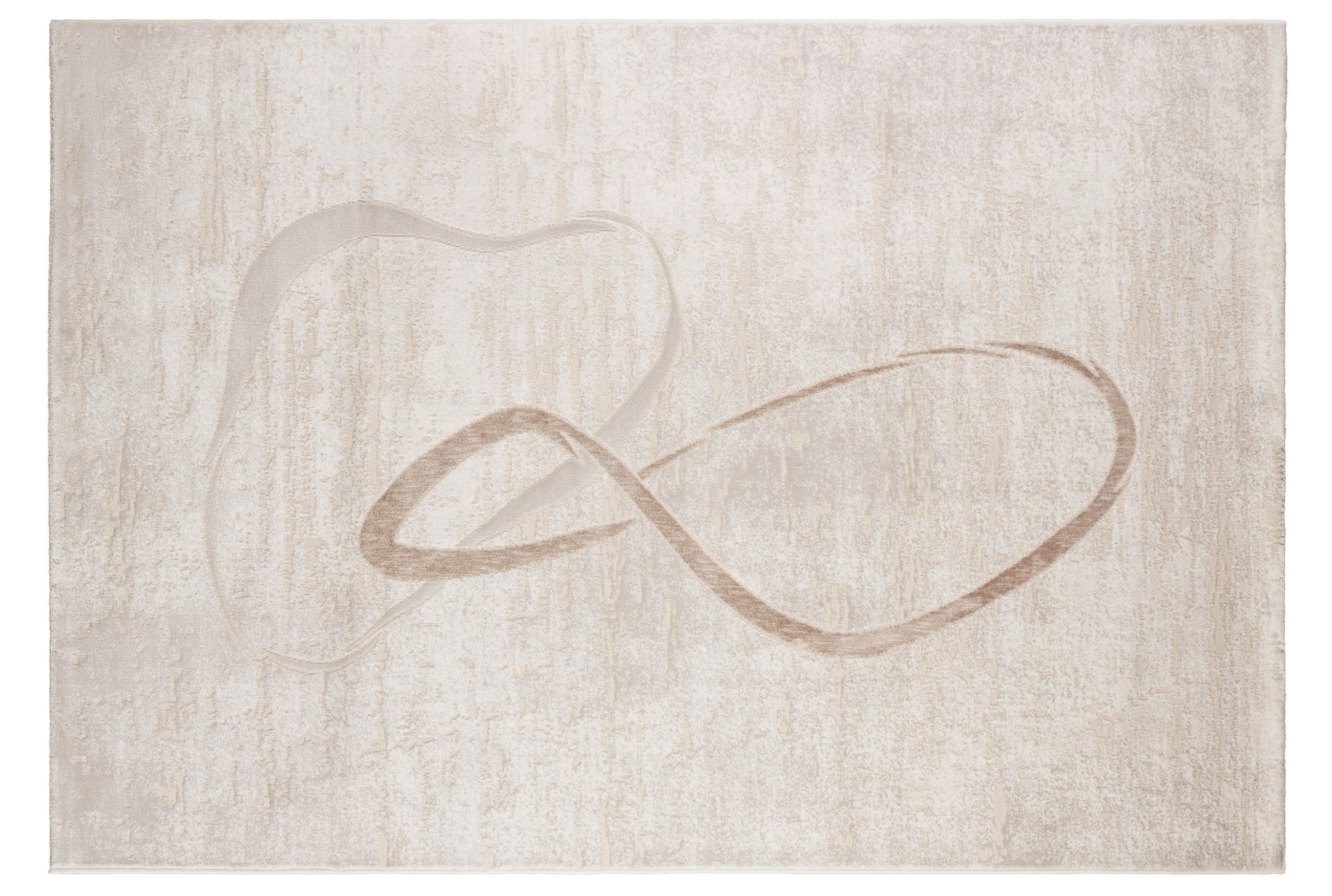 Webteppich Hellgrau Mascha 120x170 cm