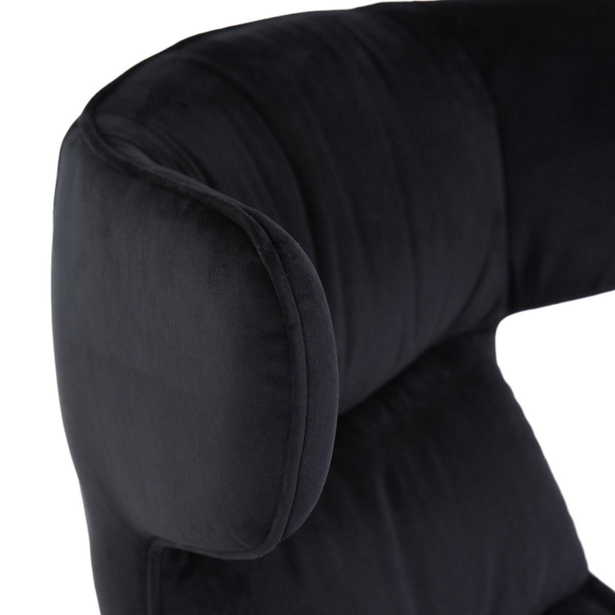 FÅTÖLJ i textil svart  - svart, Klassisk, textil (76/103/93cm) - Livetastic